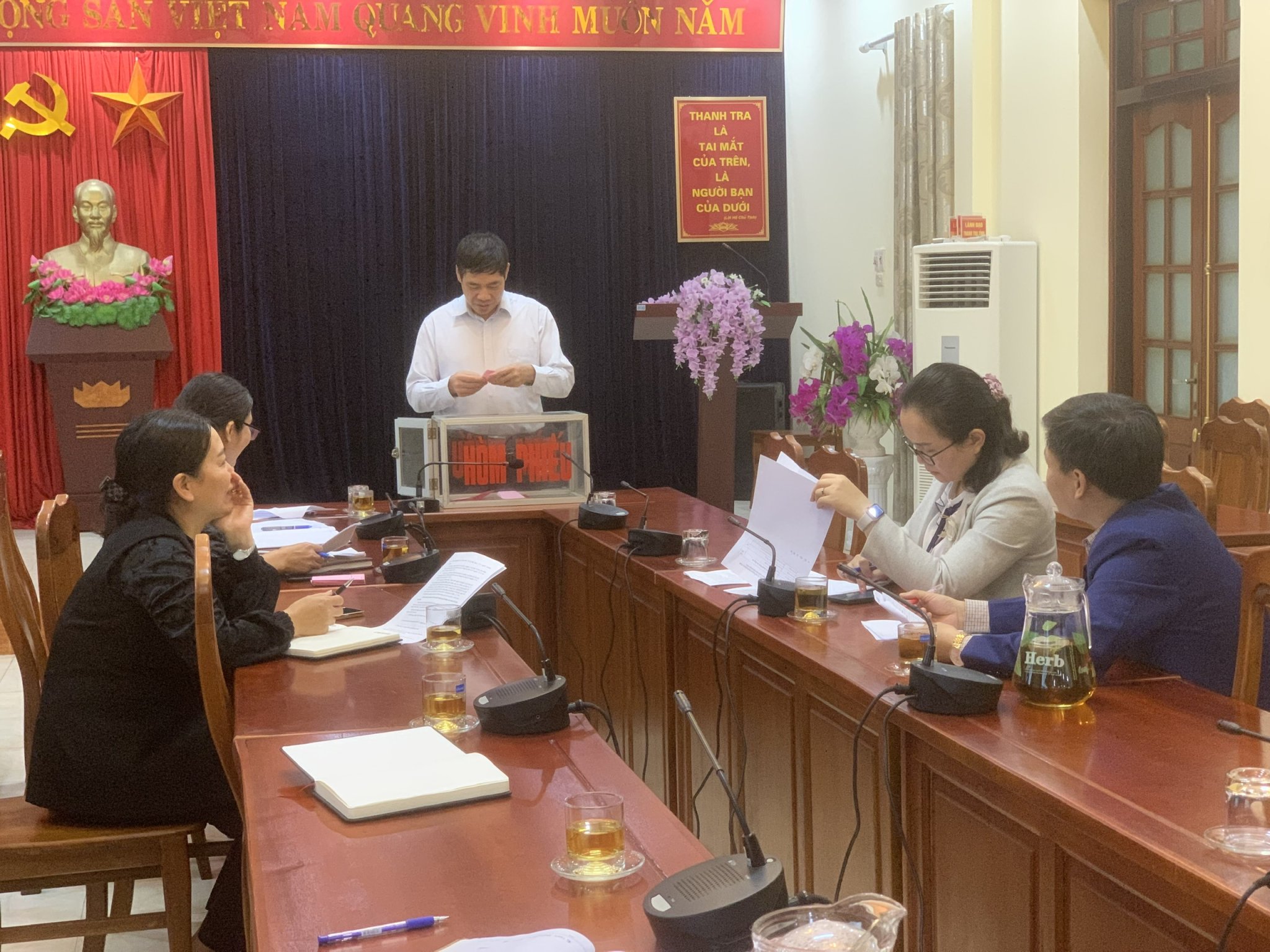 Thanh tra tỉnh Tuyên Quang tổ chức lựa chọn ngẫu nhiên người được xác minh tài sản, thu nhập năm 2023